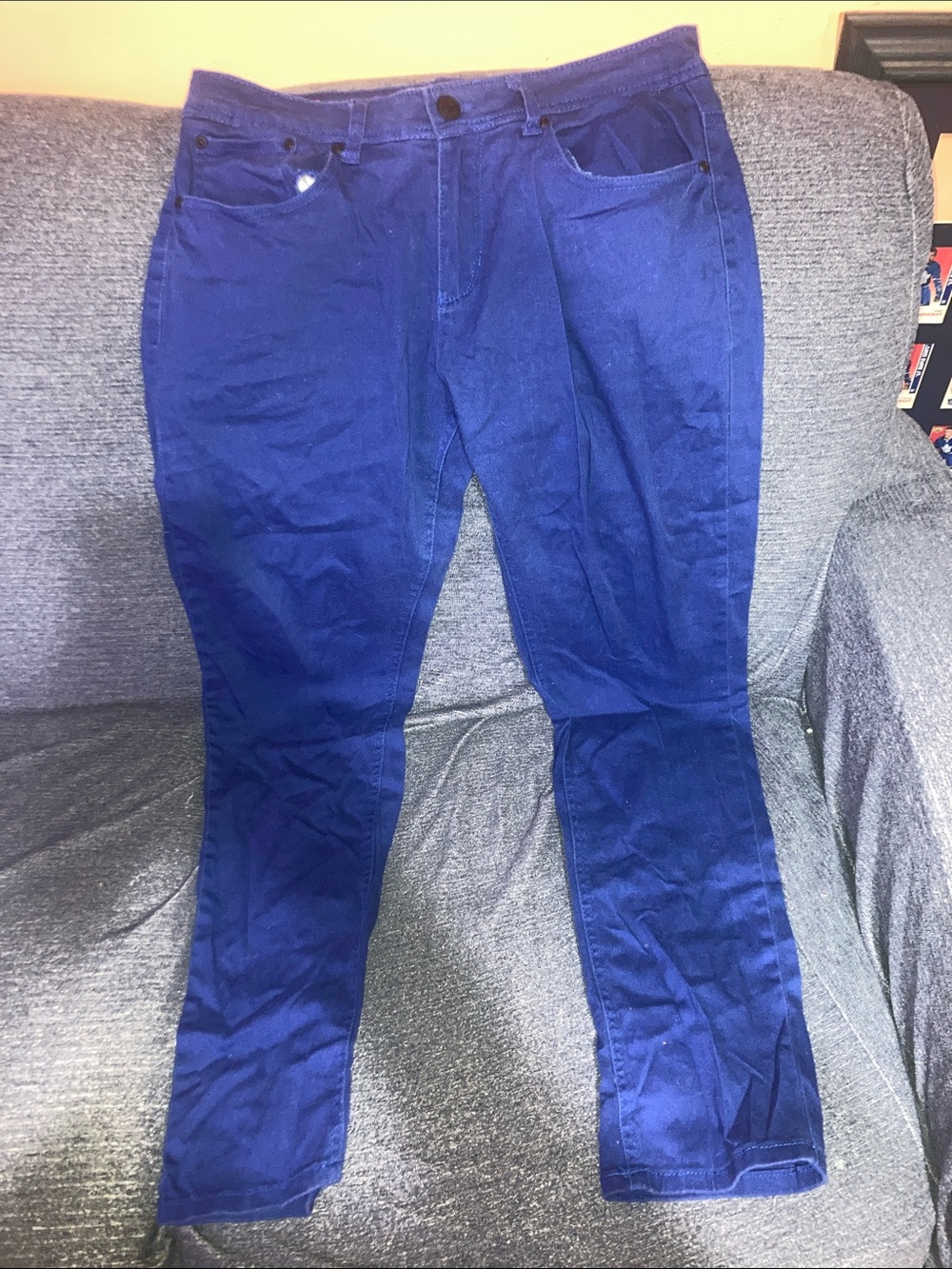 Urban Heritage Skinny Jeans in Royal Blue